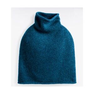 Peruvian Connection alpaca blend capelet poncho in ultramarine  NEW